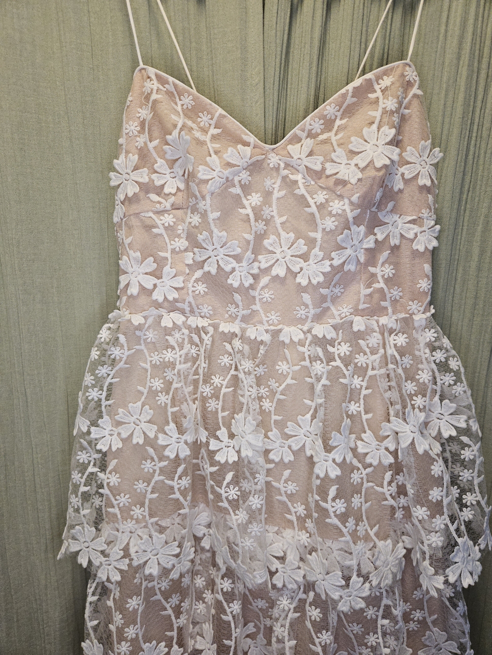 Endless Rose White Floral Lace Tiered Maxi Dress - Picture 7 of 8